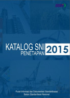 Katalog SNI penetapan 2015