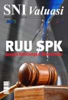 SNI Valuasi Vol. 8 No. 1 Tahun 2014: RUU SPK, Jangan Kehilangan Momentum